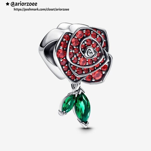 Pandora Sparkling Rose in Bloom Charm|Pendant - Picture 1 of 2